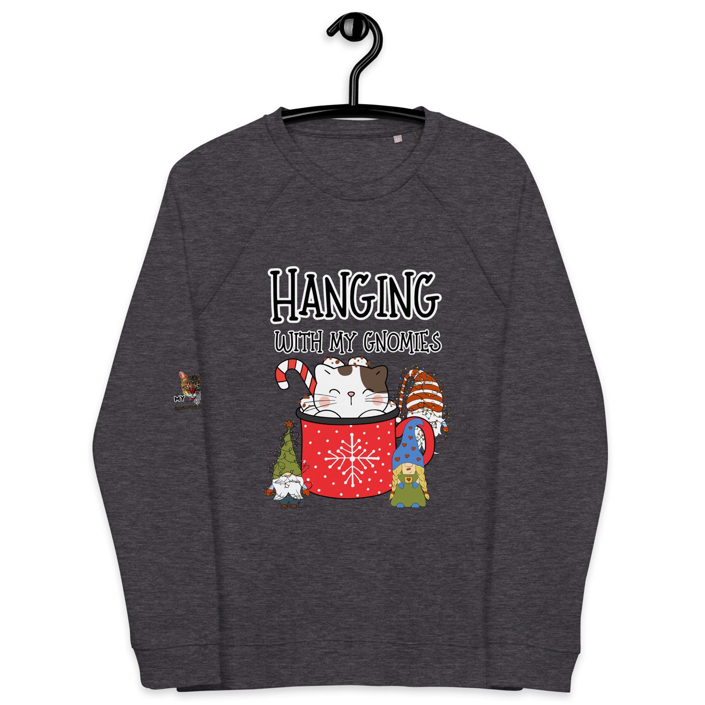 Cat Gnomies Unisex Organic Sweatshirt
