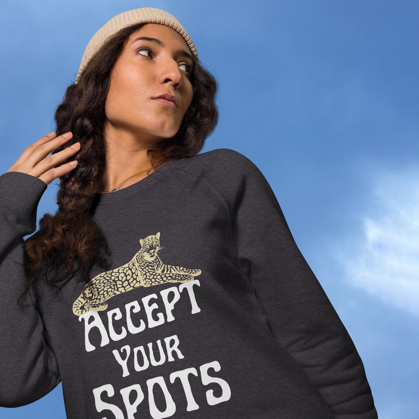 Accept Your Spots Plush Organic sweatshirt