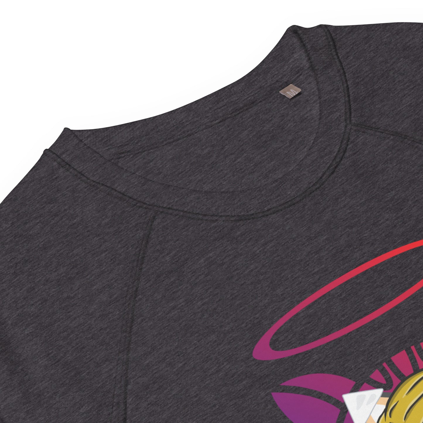 close up collar stitched raglan