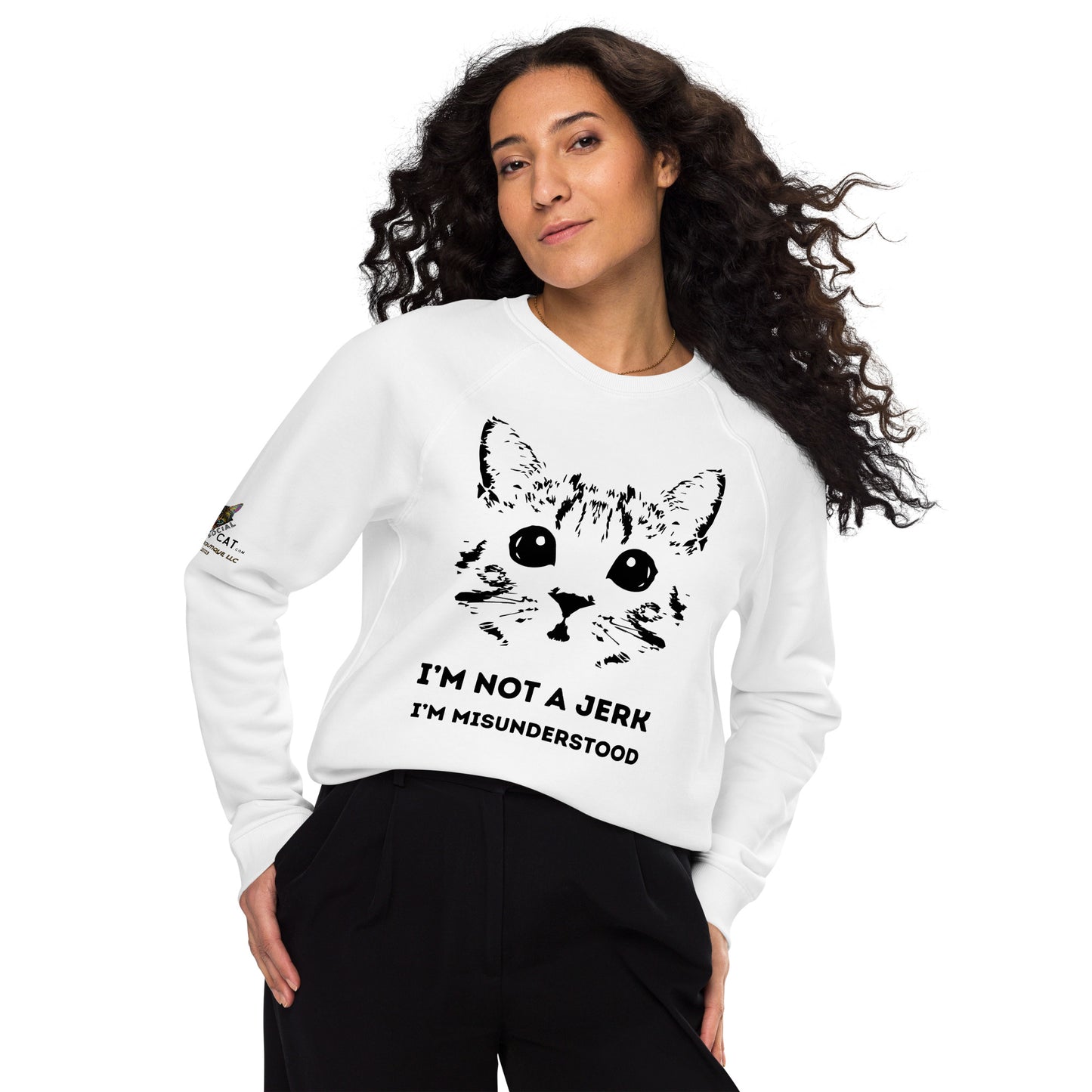 I'm Not a Jerk Unisex Organic Plush Sweatshirt