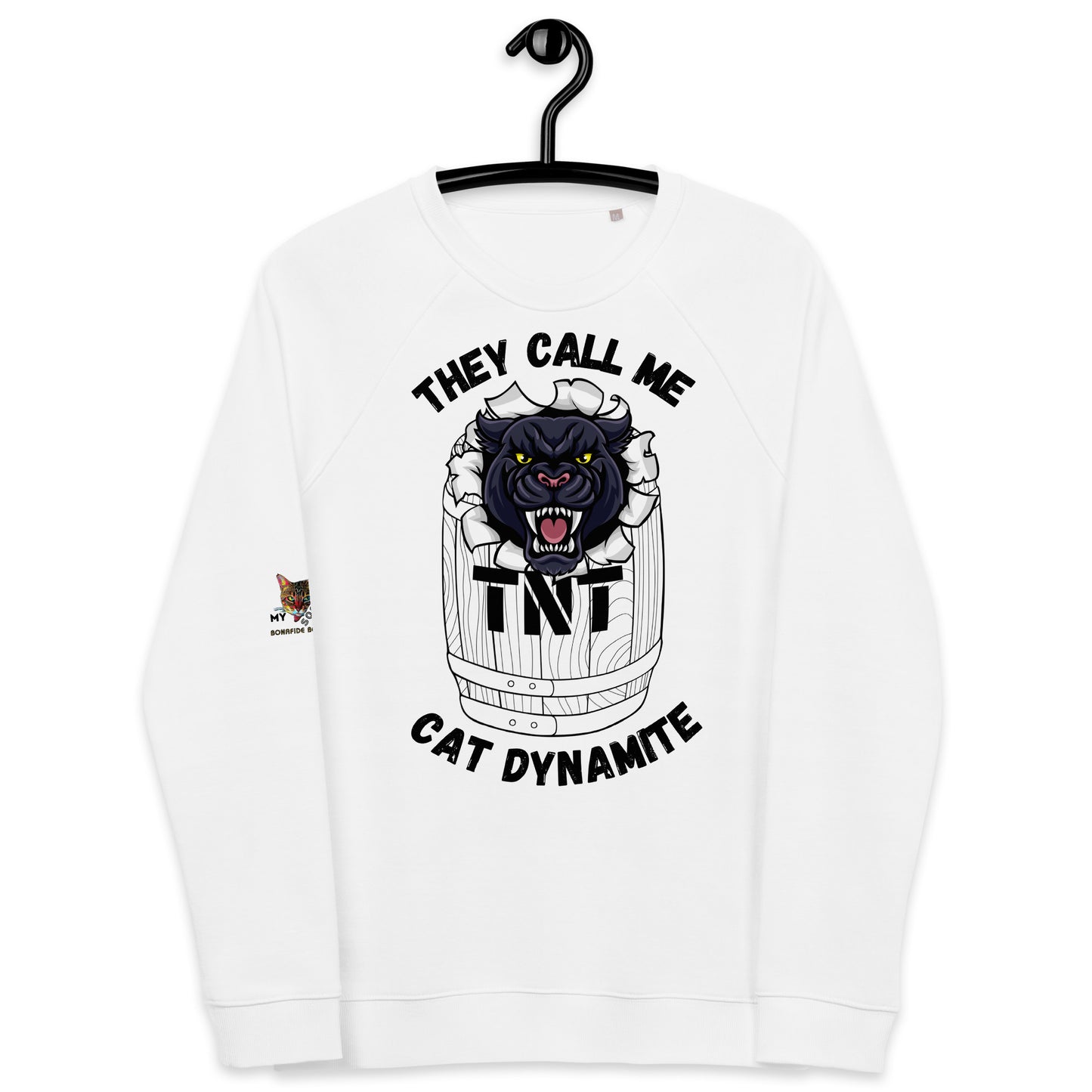 Cat Dynamite Unisex Organic Plush Sweatshirt