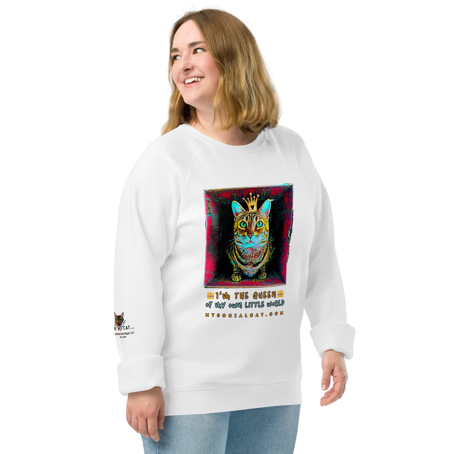 I'm the Queen Organic Raglan Sweatshirt