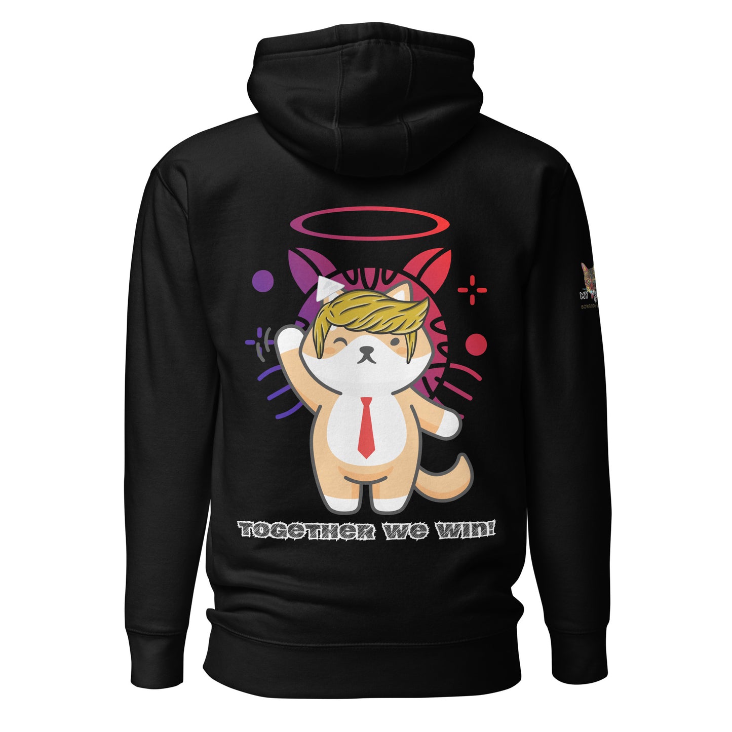 unisex-premium-hoodie-black-back-66a152c011d2b trump together we win