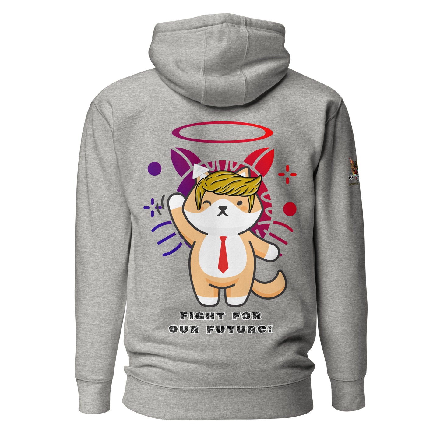 unisex-premium-hoodie-carbon-grey-back-66a0422f301cf trump fight for our future