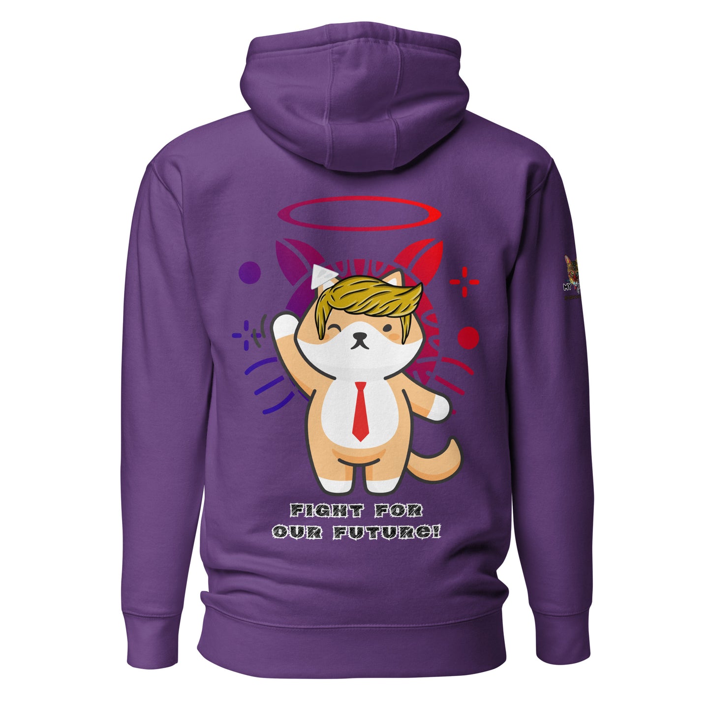 unisex-premium-hoodie-purple-back-66a0422e1470f trump top dog fight for our future