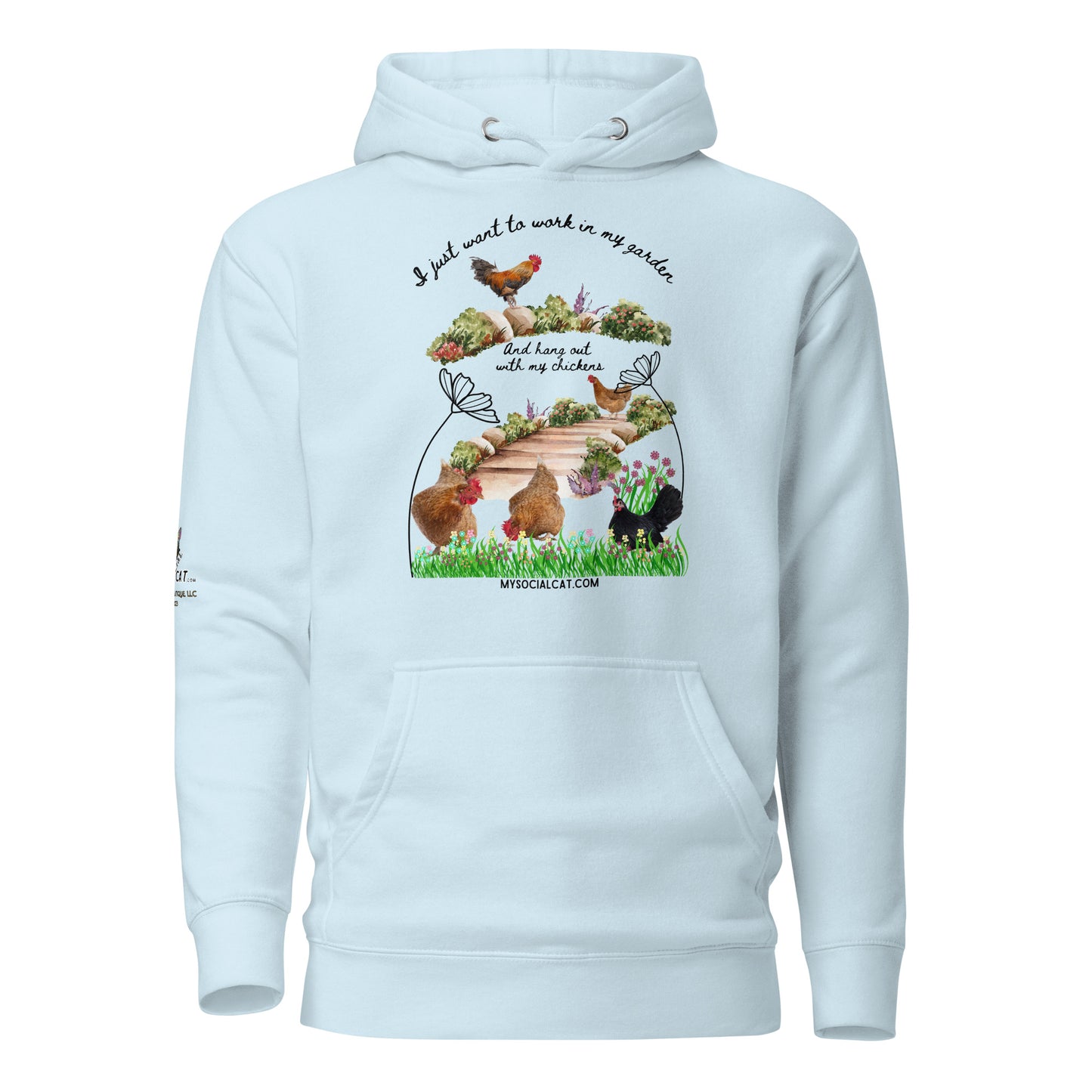 Work In My Garden Unisex Soft Hoodie