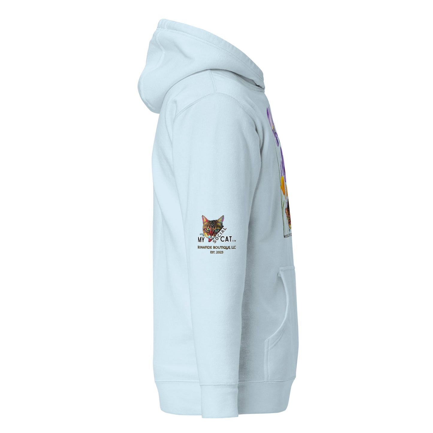 Poppies and Felines Hoodie
