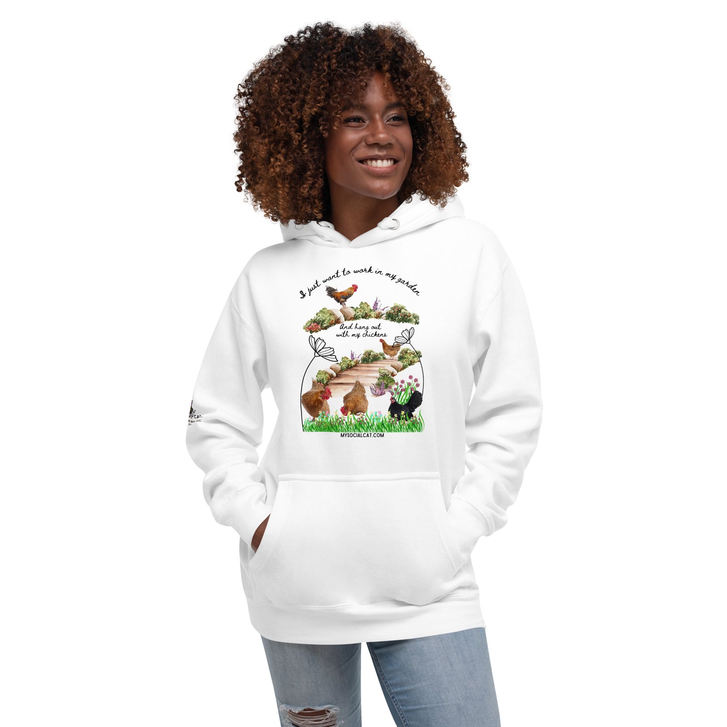 Work In My Garden Unisex Soft Hoodie