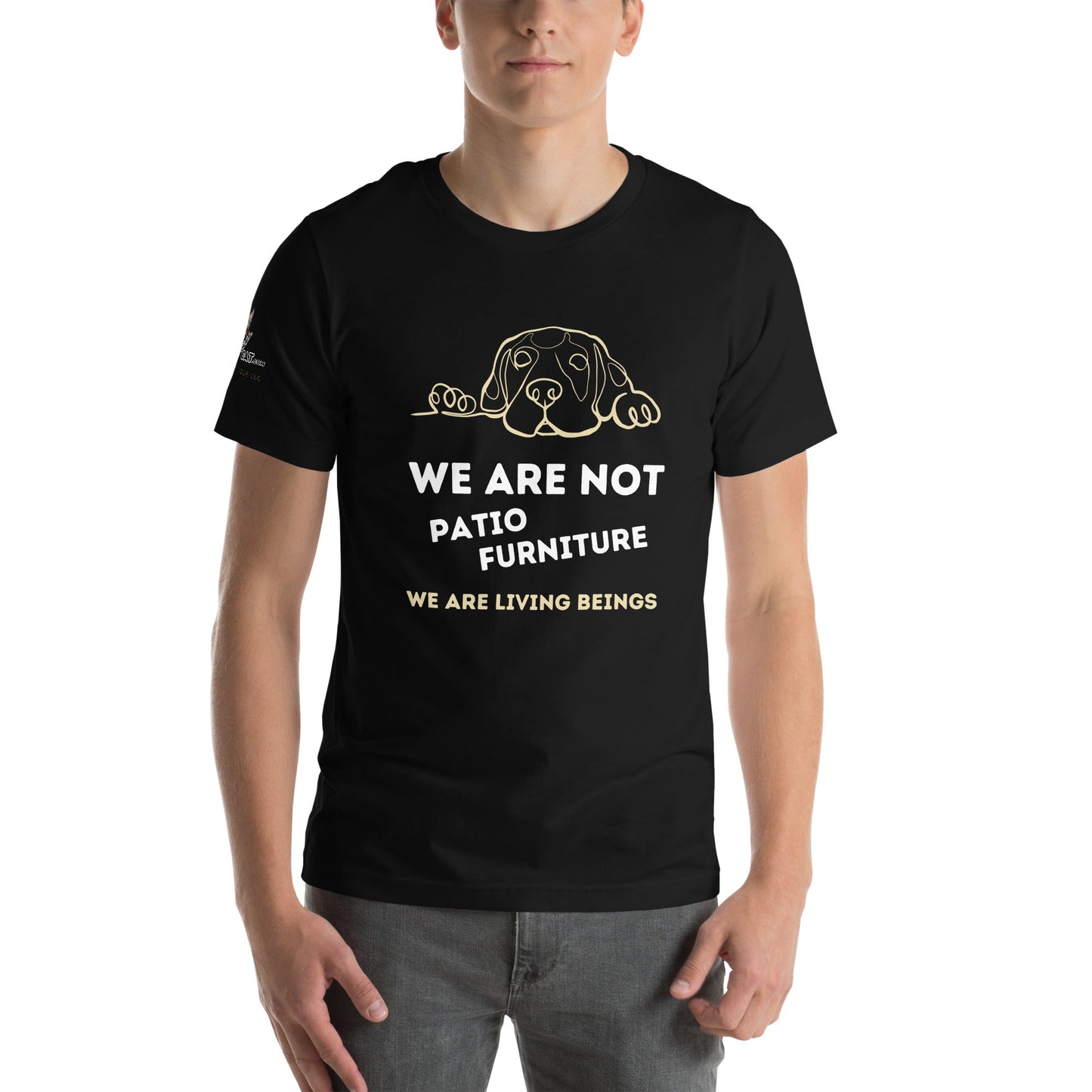 We Are Not Patio Unisex Tee - My Social Cat Bonafide Boutique LLCWe Are Not Patio Unisex TeeT - shirtMy Social Cat Bonafide Boutique LLCBlackXSarebeings