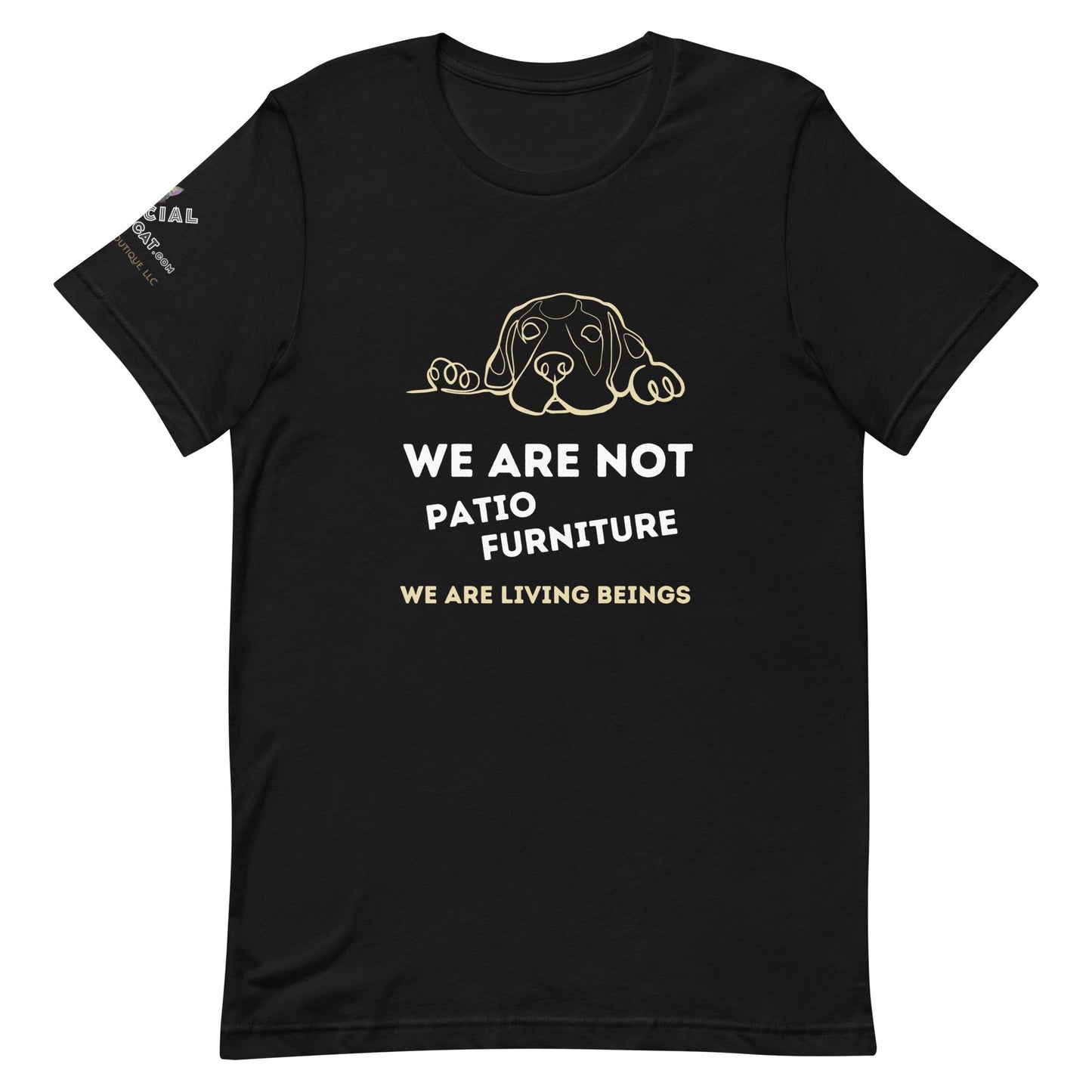 We Are Not Patio Unisex Tee - My Social Cat Bonafide Boutique LLCWe Are Not Patio Unisex TeeT - shirtMy Social Cat Bonafide Boutique LLCBlackXSarebeings