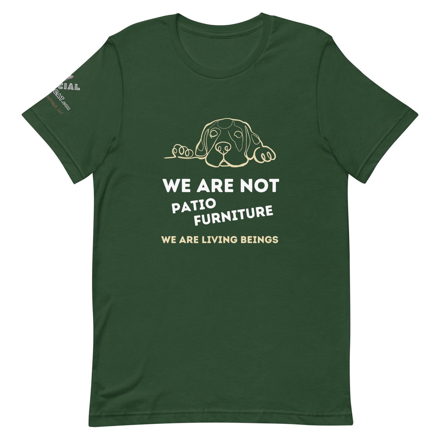 We Are Not Patio Unisex Tee - My Social Cat Bonafide Boutique LLCWe Are Not Patio Unisex TeeT - shirtMy Social Cat Bonafide Boutique LLCForestSarebeings