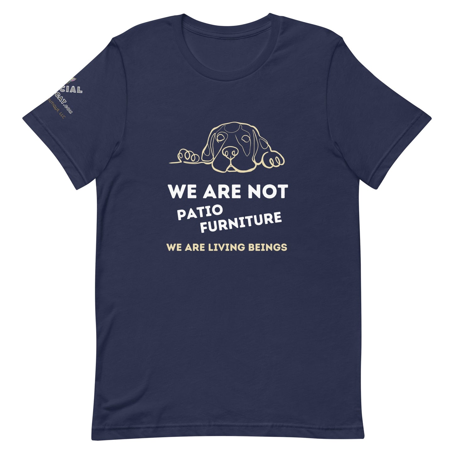 We Are Not Patio Unisex Tee - My Social Cat Bonafide Boutique LLCWe Are Not Patio Unisex TeeT - shirtMy Social Cat Bonafide Boutique LLCNavyXSarebeings