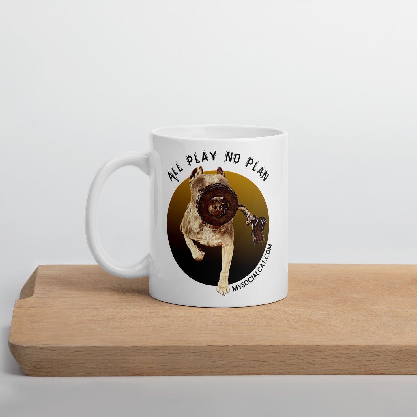 white glossy mug white 11oz cutting board