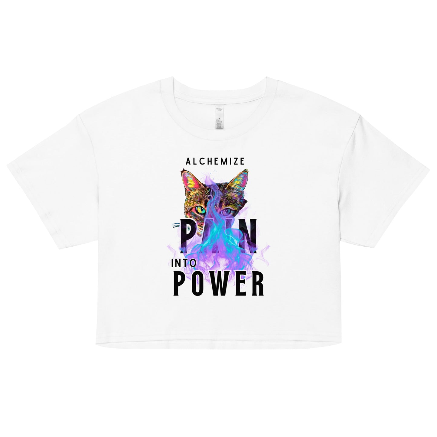 Women’s crop top - My Social Cat Bonafide Boutique LLCWomen’s crop topcrop topMy Social Cat Bonafide Boutique LLCWhiteXSalchemizecrop