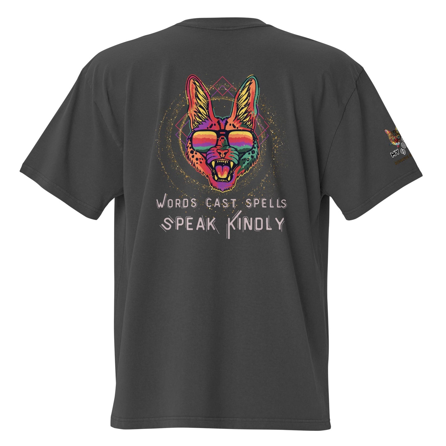 Words Cast Spells Oversized Faded Tee - My Social Cat Bonafide Boutique LLCWords Cast Spells Oversized Faded TeeT-shirtMy Social Cat Bonafide Boutique LLCFaded BlackSfadedmens
