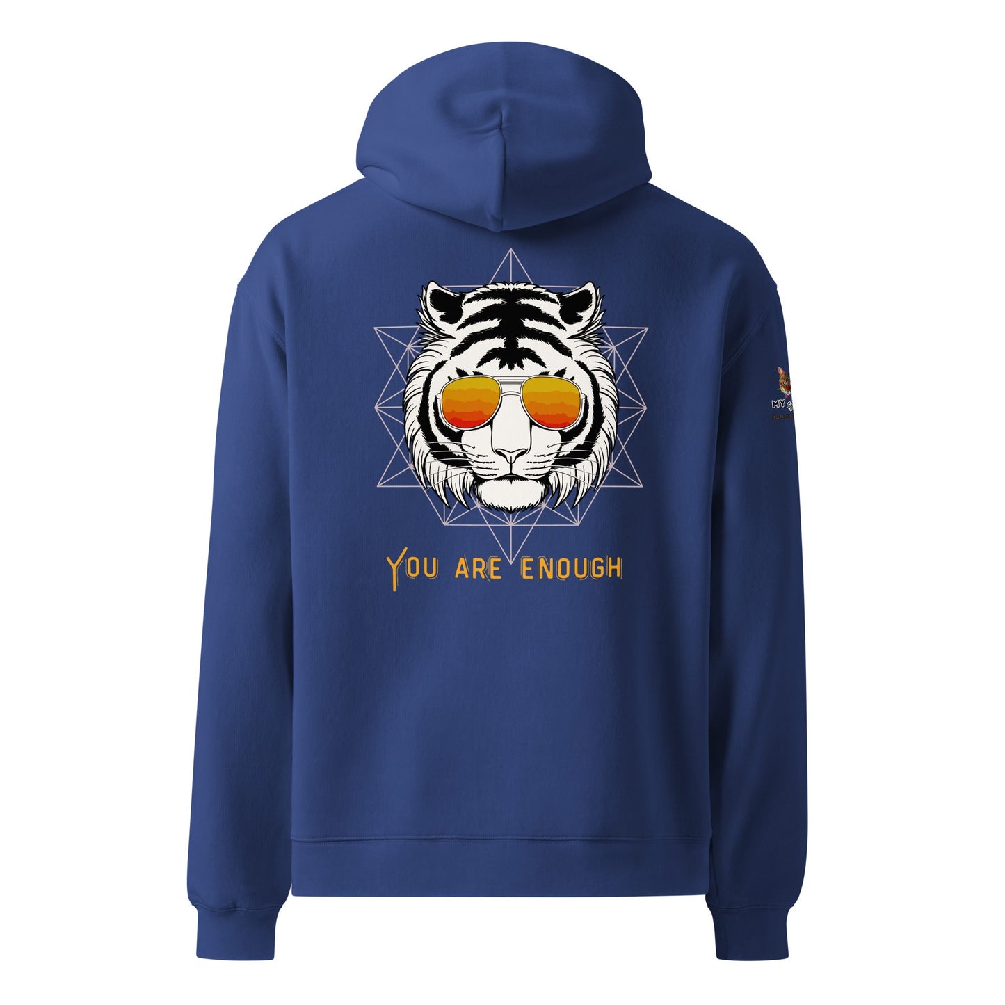 You Are Enough Unisex Plush Hoodie - My Social Cat Bonafide Boutique LLCYou Are Enough Unisex Plush HoodieHooded sweatshirtMy Social Cat Bonafide Boutique LLCCobaltSareenough