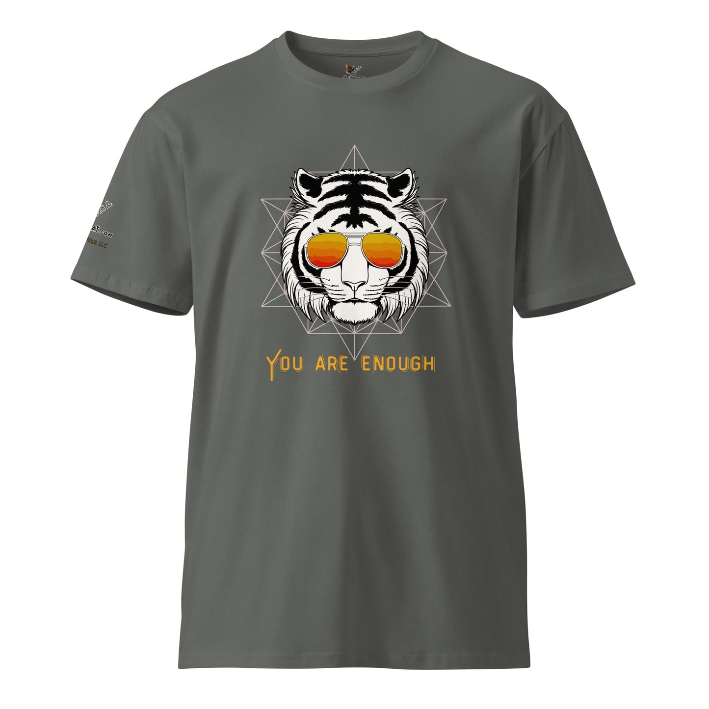 You Are Enough Unisex Premium Tee - My Social Cat Bonafide Boutique LLCYou Are Enough Unisex Premium TeeT-shirtMy Social Cat Bonafide Boutique LLCCharcoalSareenough