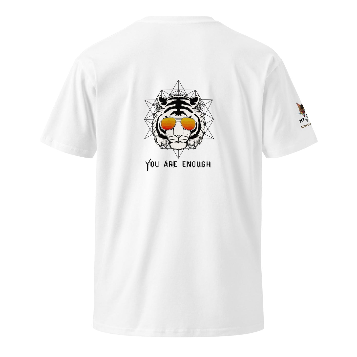 You Are Enough Unisex Premium Tee - My Social Cat Bonafide Boutique LLCYou Are Enough Unisex Premium TeeT-shirtMy Social Cat Bonafide Boutique LLCWhiteSareenough