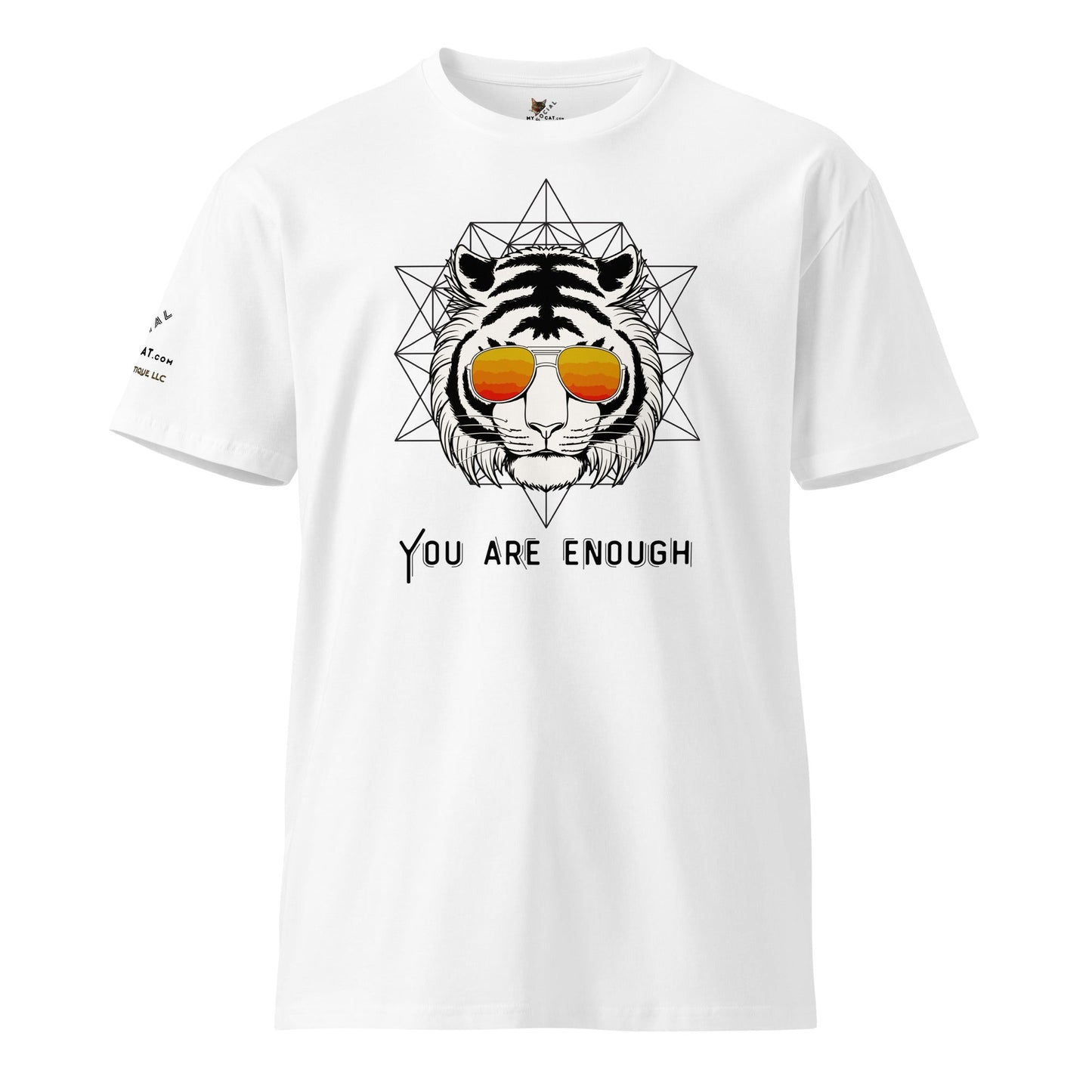 You Are Enough Unisex Premium Tee - My Social Cat Bonafide Boutique LLCYou Are Enough Unisex Premium TeeT-shirtMy Social Cat Bonafide Boutique LLCWhiteSareenough