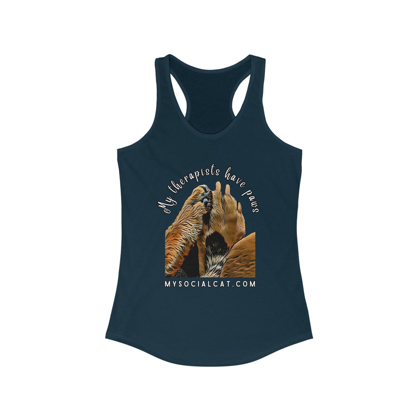 My Therapists Have Paws Women's Racerback Tank