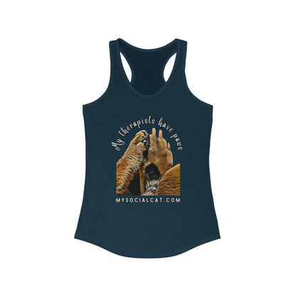 My Therapists Have Paws Women's Racerback Tank
