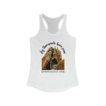 My Therapists Have Paws Women's Racerback Tank
