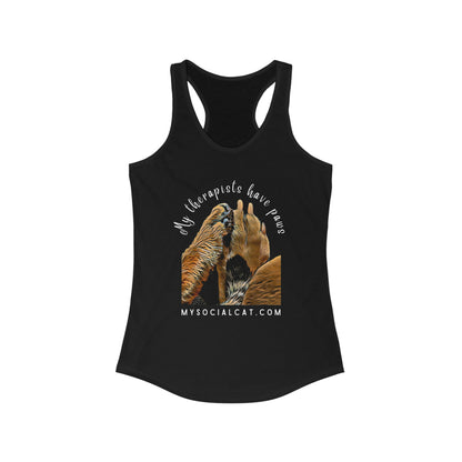 My Therapists Have Paws Women's Racerback Tank