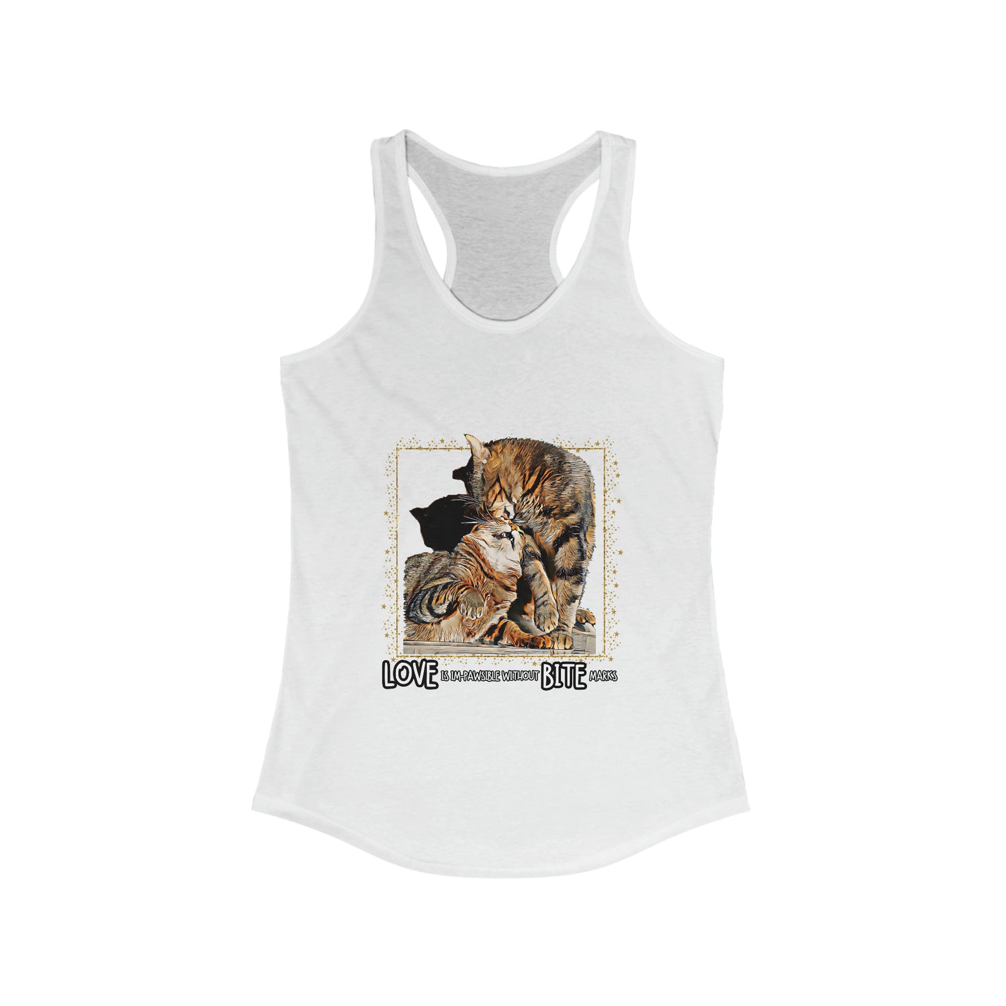 Love Is Im-Pawsible Women's Racerback Tank