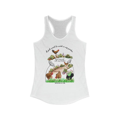 Work in My Garden Women's Racerback Tank