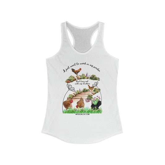 Work in My Garden Women's Racerback Tank