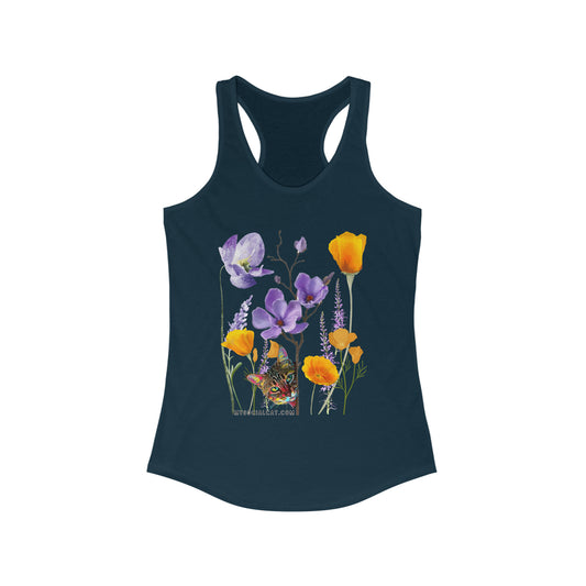 Poppies & Felines Women's Racerback Tank