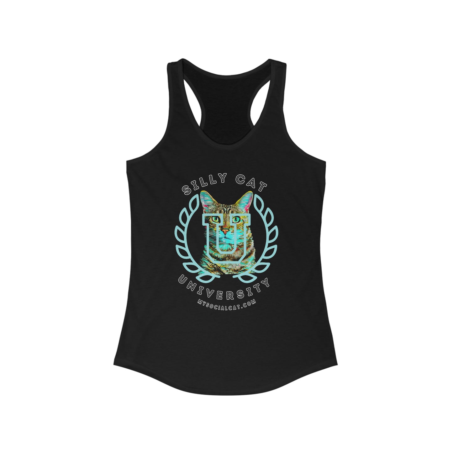 Silly Cat Women's Racerback Tank