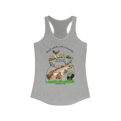 Work in My Garden Women's Racerback Tank