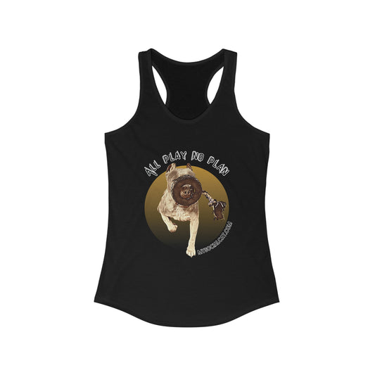 womens racerback tank top black