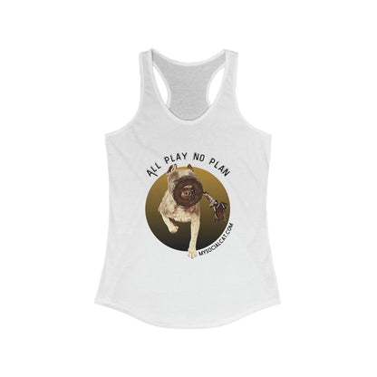 womens racerback tank top white