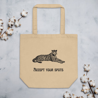 Accept Your Spots Eco Tote Bag - My Social Cat Bonafide Boutique LLCAccept Your Spots Eco Tote BagtoteMy Social Cat Bonafide Boutique LLCOysteracceptbag