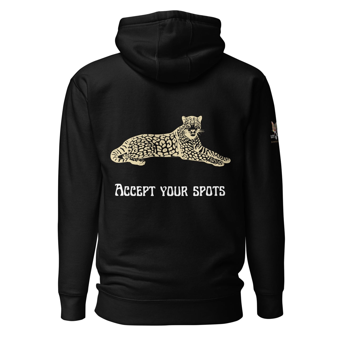 Accept Your Spots Unisex Hoodie - My Social Cat Bonafide Boutique LLCAccept Your Spots Unisex HoodieHooded sweatshirtMy Social Cat Bonafide Boutique LLCBlackSaccepthoodie