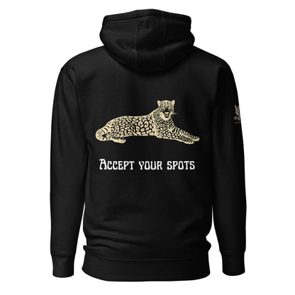 Accept Your Spots Unisex Hoodie - My Social Cat Bonafide Boutique LLCAccept Your Spots Unisex HoodieHooded sweatshirtMy Social Cat Bonafide Boutique LLCBlackSaccepthoodie