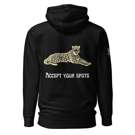 Accept Your Spots Unisex Hoodie - My Social Cat Bonafide Boutique LLCAccept Your Spots Unisex HoodieHooded sweatshirtMy Social Cat Bonafide Boutique LLCBlackSaccepthoodie