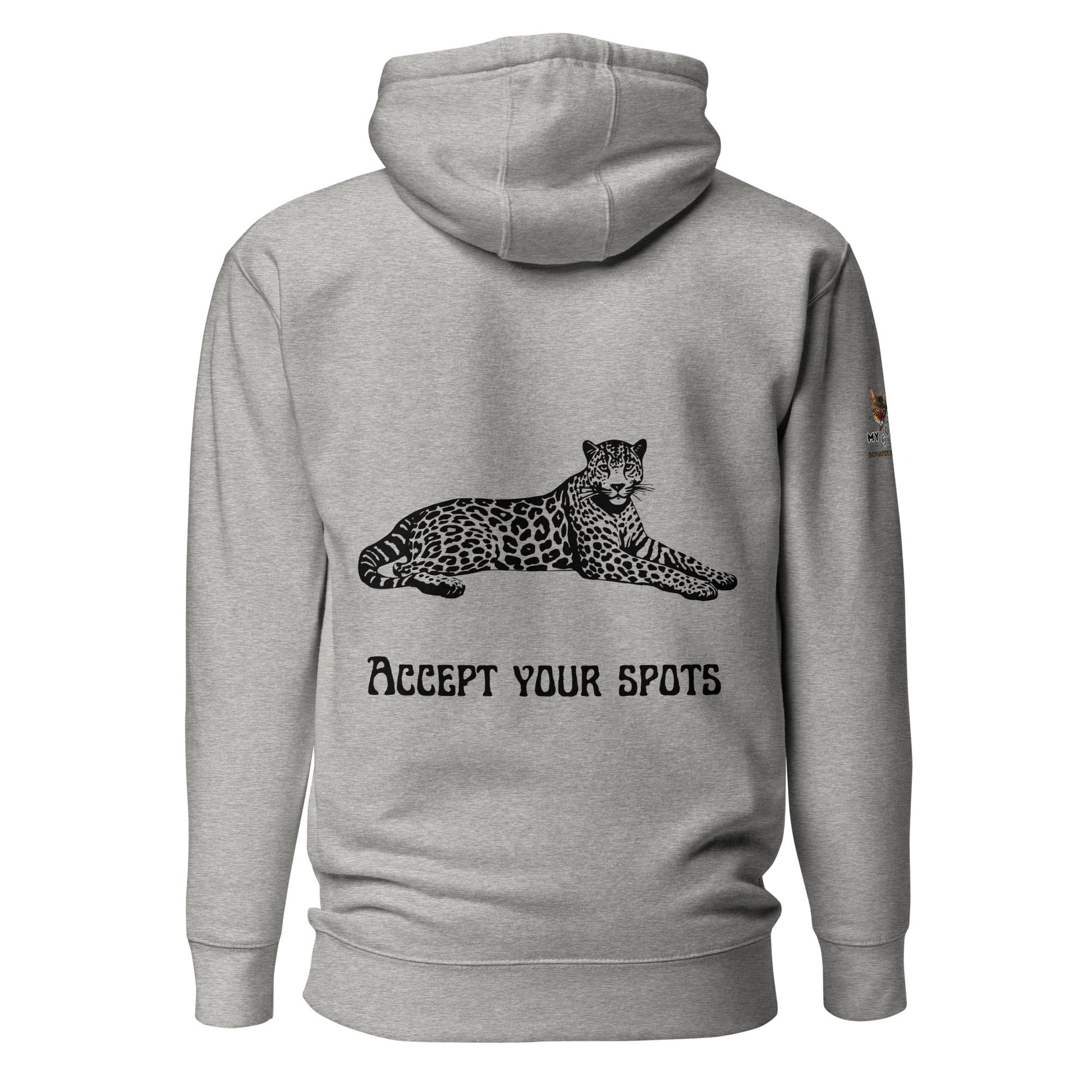 Accept Your Spots Unisex Hoodie - My Social Cat Bonafide Boutique LLCAccept Your Spots Unisex HoodieHooded sweatshirtMy Social Cat Bonafide Boutique LLCCarbon GreySaccepthoodie