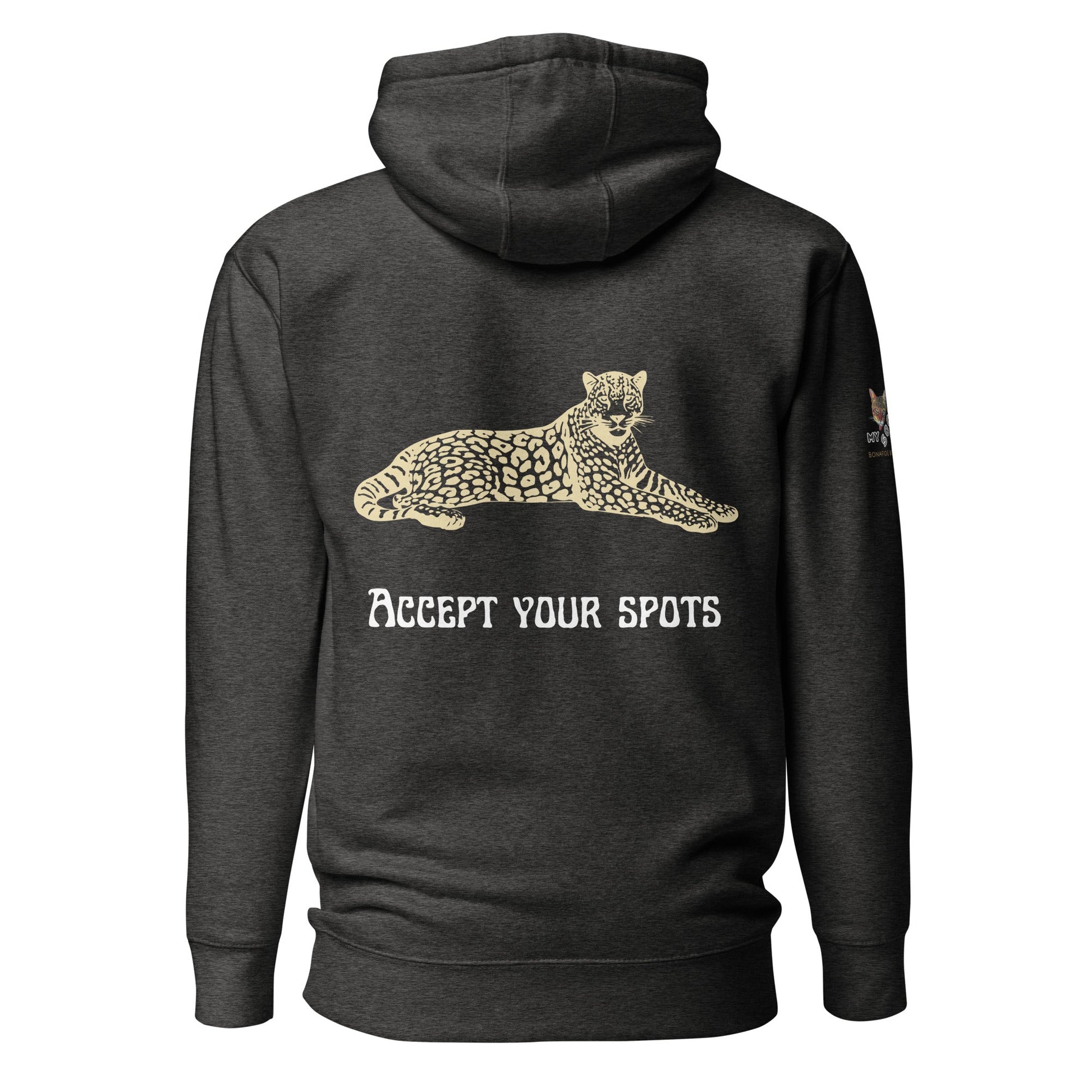 Accept Your Spots Unisex Hoodie - My Social Cat Bonafide Boutique LLCAccept Your Spots Unisex HoodieHooded sweatshirtMy Social Cat Bonafide Boutique LLCCharcoal HeatherSaccepthoodie