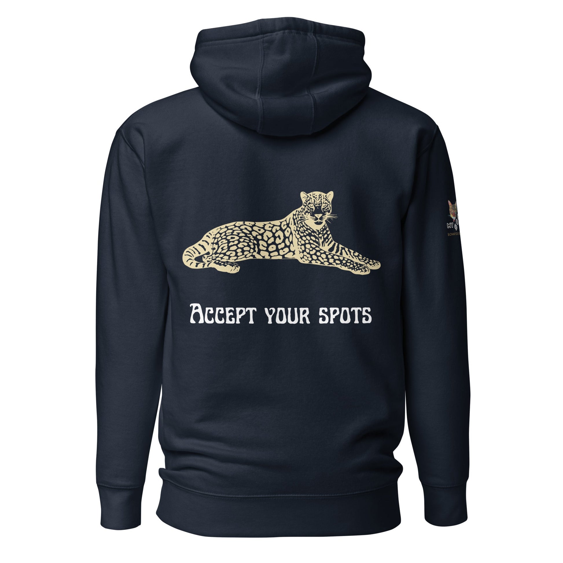Accept Your Spots Unisex Hoodie - My Social Cat Bonafide Boutique LLCAccept Your Spots Unisex HoodieHooded sweatshirtMy Social Cat Bonafide Boutique LLCNavy BlazerSaccepthoodie