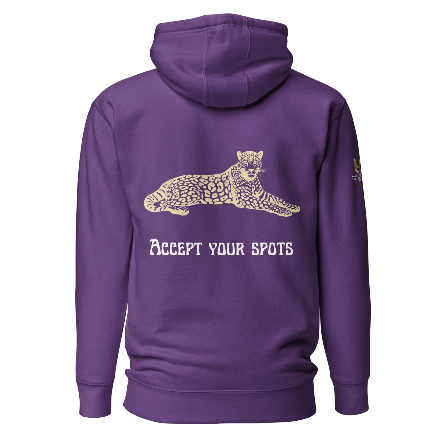 Accept Your Spots Unisex Hoodie - My Social Cat Bonafide Boutique LLCAccept Your Spots Unisex HoodieHooded sweatshirtMy Social Cat Bonafide Boutique LLCPurpleSaccepthoodie