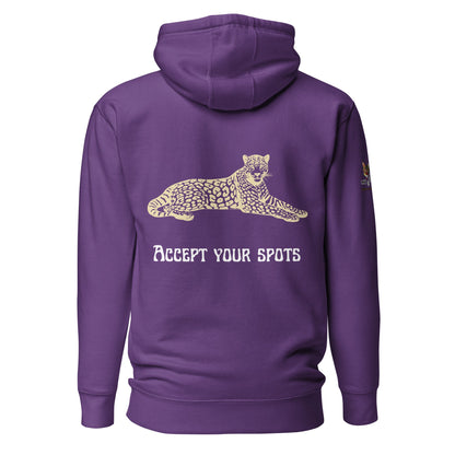 Accept Your Spots Unisex Hoodie - My Social Cat Bonafide Boutique LLCAccept Your Spots Unisex HoodieHooded sweatshirtMy Social Cat Bonafide Boutique LLCPurpleSaccepthoodie