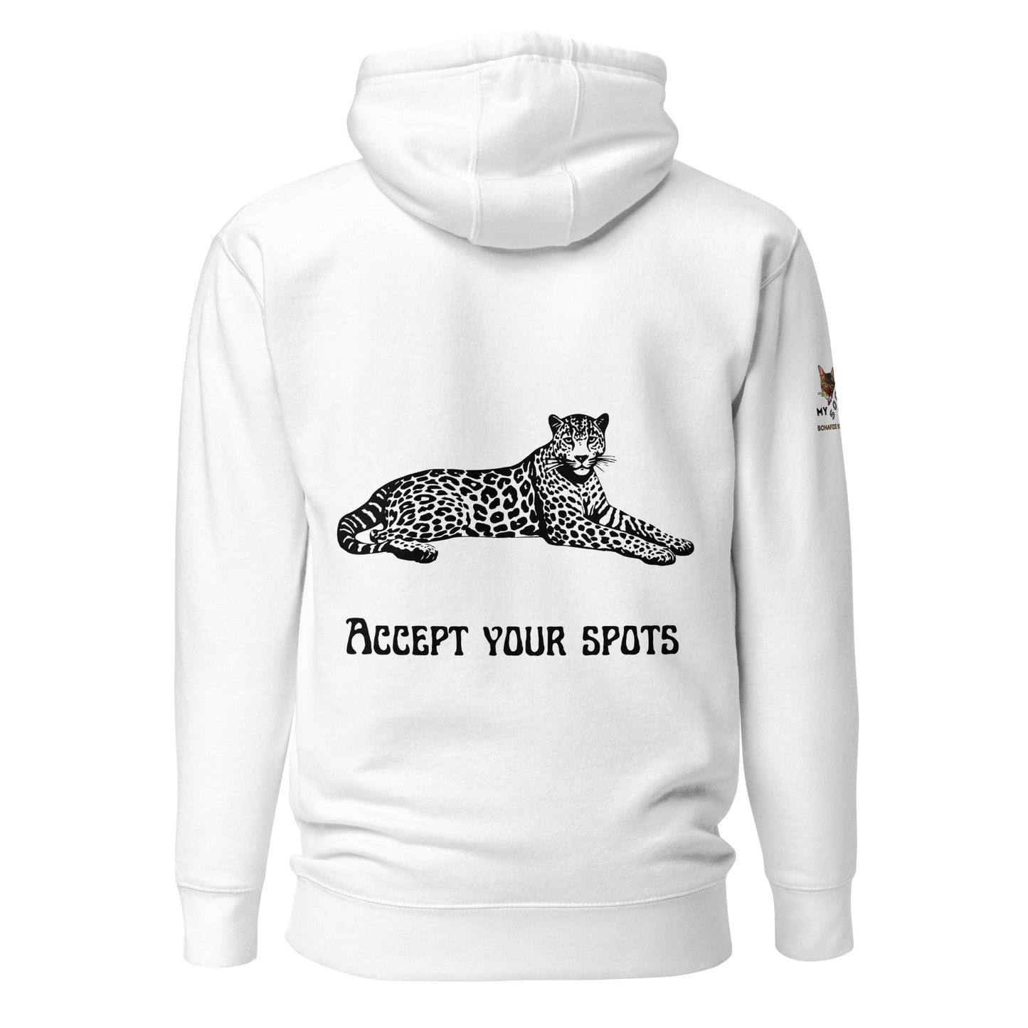 Accept Your Spots Unisex Hoodie - My Social Cat Bonafide Boutique LLCAccept Your Spots Unisex HoodieHooded sweatshirtMy Social Cat Bonafide Boutique LLCWhiteSaccepthoodie