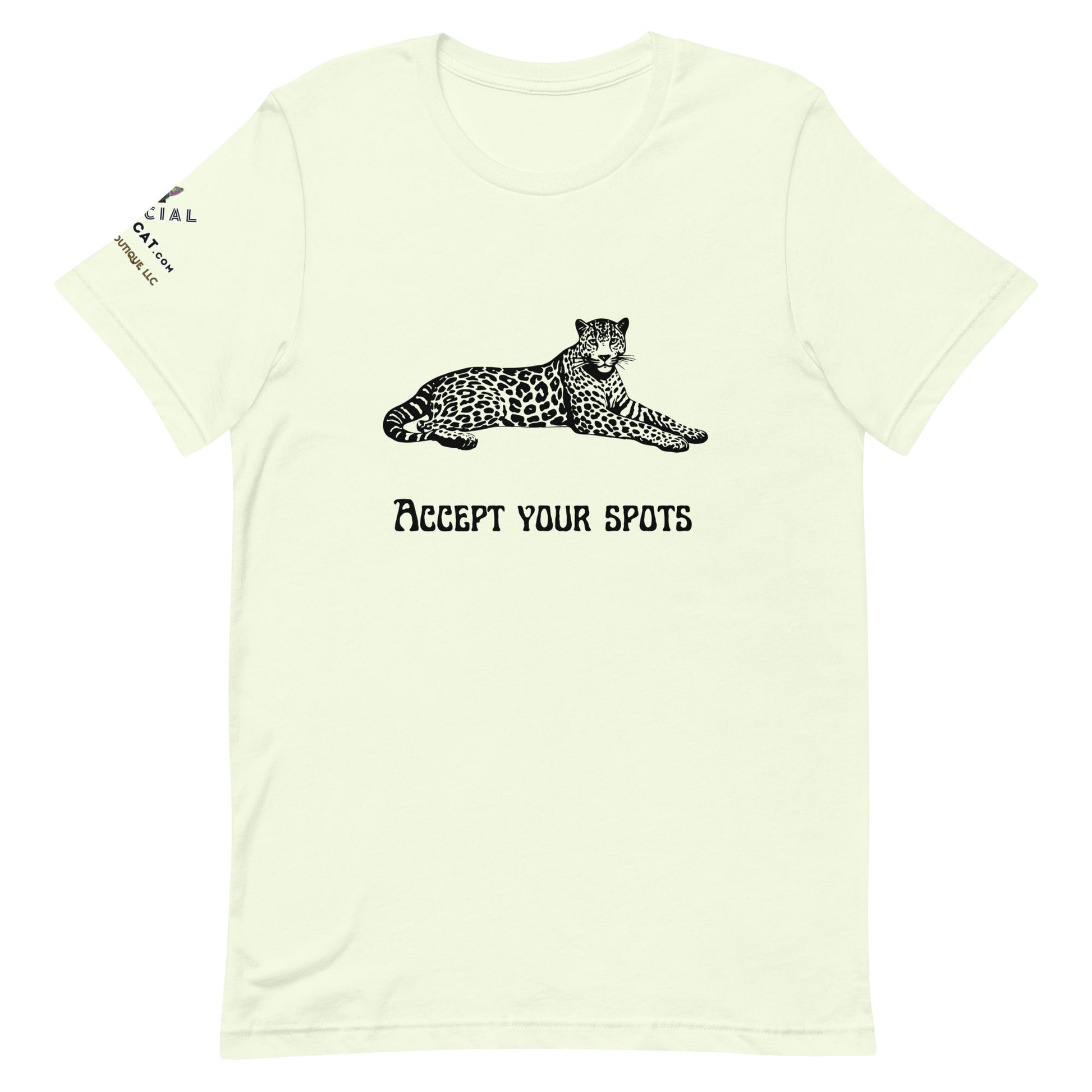 Accept Your Spots Unisex Tee - My Social Cat Bonafide Boutique LLCAccept Your Spots Unisex TeeT - shirtMy Social Cat Bonafide Boutique LLCCitronXSacceptshirt