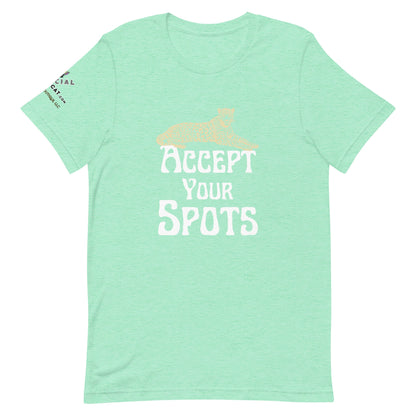Accept Your Spots Unisex Tee - My Social Cat Bonafide Boutique LLCAccept Your Spots Unisex TeeT - shirtMy Social Cat Bonafide Boutique LLCHeather MintSacceptshirt