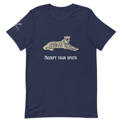 Accept Your Spots Unisex Tee - My Social Cat Bonafide Boutique LLCAccept Your Spots Unisex TeeT - shirtMy Social Cat Bonafide Boutique LLCNavyXSacceptshirt