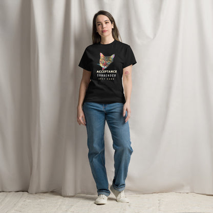 Acceptance Surrender Self Care Unisex Classic Tee - My Social Cat Bonafide Boutique LLCAcceptance Surrender Self Care Unisex Classic TeeT-shirtMy Social Cat Bonafide Boutique LLCSacceptancecat