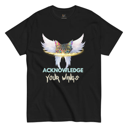 Acknowledge Your Wings Unisex Classic Tee - My Social Cat Bonafide Boutique LLCAcknowledge Your Wings Unisex Classic TeeT-shirtMy Social Cat Bonafide Boutique LLCBlackSclassictee